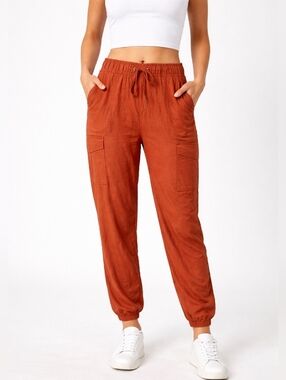 Scrubstar Rust Orange Pumpkin Spice Heather Clay 3X Scrub Joggers